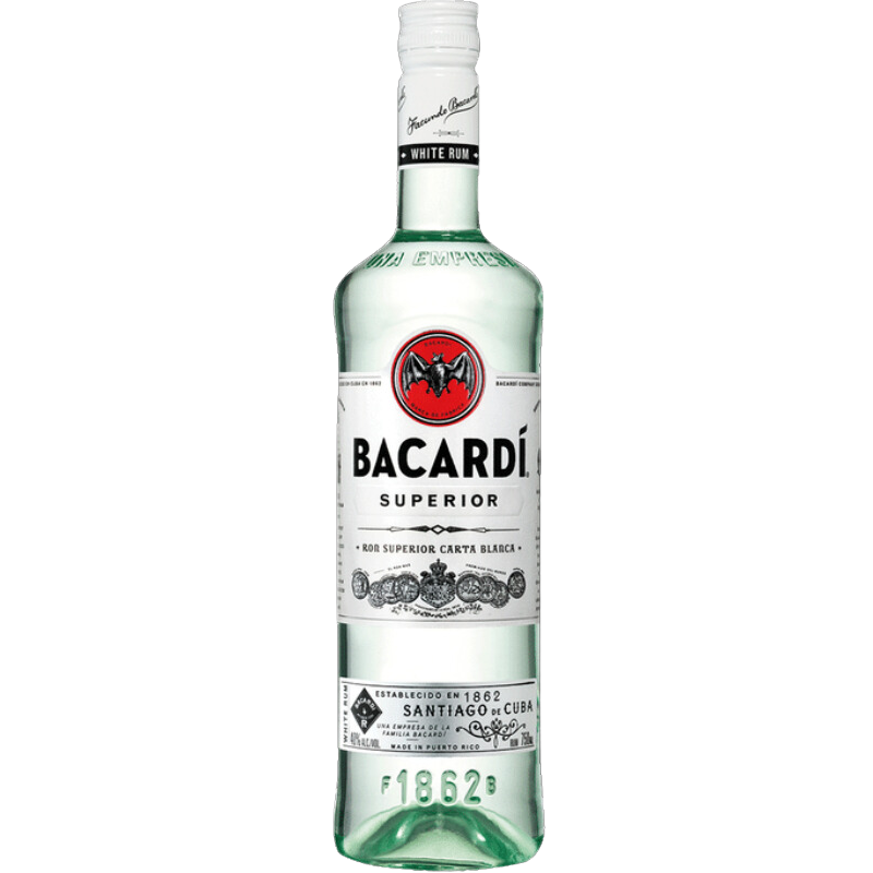 Bacardi Carta Blanca Rum 37,5% 0,7 LITER DRS